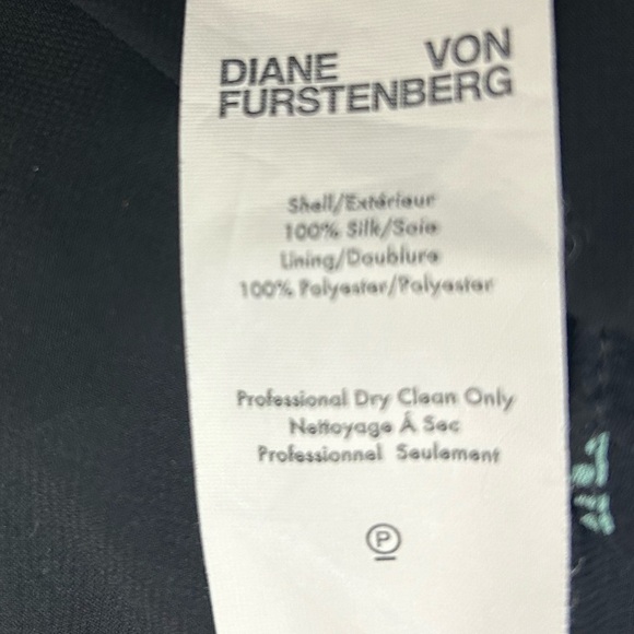 Diane Von Furstenberg Silk Mini Dress 6 Drawstring Waist Lined FLAW - Picture 13 of 13